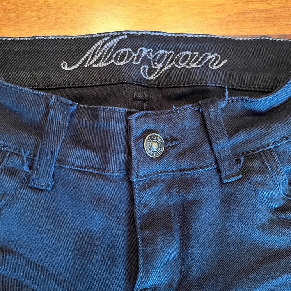 Delia’s Morgan Black Low Waist Straight Leg Jeans Size 3/4 - Picture 3 of 8
